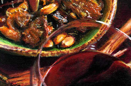 Tableau pour un caviste de Vincennes