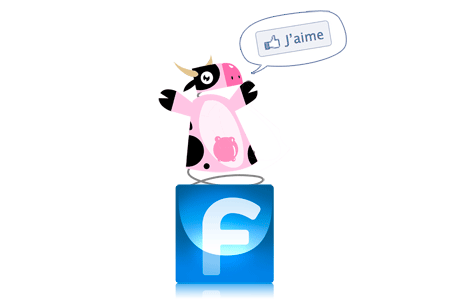 La vache qui meuh sur Facebook