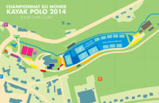 Plan de masse – championnat du monde Kayak polo