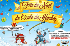 L’affiche de la fête de Noël du Hockey club de Caen