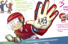 Affiche contre les violences