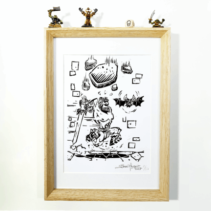 Skrünsh le Barbare – Linogravure – Tirage limité